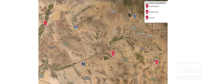 Commercial Land for Sale in Ehrenberg - Gila Bend - Eloy in Arizona: 14132 Flying J Rd, Ehrenberg, AZ 85334